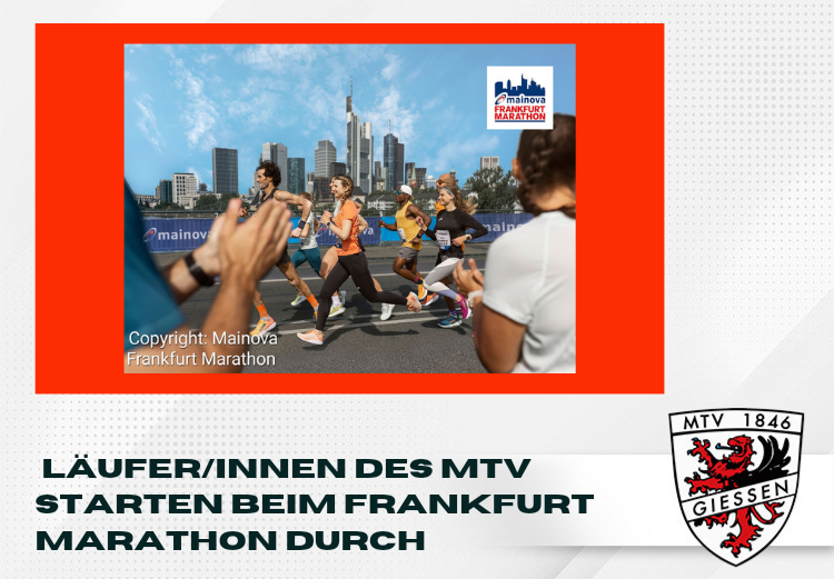 Athletinnen/Athleten des MTV starten beim Franfurt Marathon durchdurch