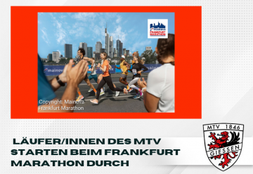 Athletinnen/Athleten des MTV  starten beim Franfurt Marathon durchdurch