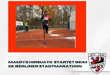 Mamiyo Hirsuato startet beim 50. Berliner Stadtmarathon