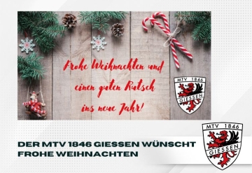 Der MTV 1846 Gießen wünscht frohe Weihnachten