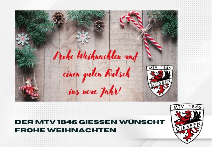 Der MTV 1846 Gießen wünscht frohe Weihnachten
