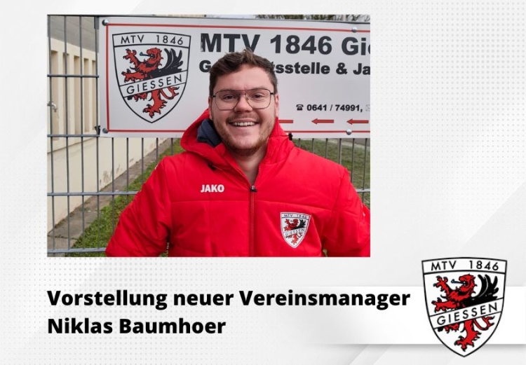 Vorstellung neuer Vereinsmanager Niklas Baumhoer