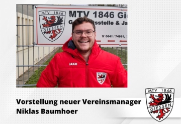 Vorstellung neuer Vereinsmanager Niklas Baumhoer