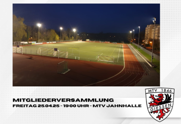 Einladung zur Mitgliederversammlung am 25. April 2025